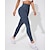 preiswerte Yoga Leggings &amp; Strumpfhosen-Damen Yogahose Yoga-Leggings 3 Packungen Hohe Taille Yoga Fitnesstraining Pilates Strumpfhosen Schwarz + Dunkelgrau + Rosa Schwarz + Dunkelgrau + Champagner dunkelgrau+blau+schwarz Spandex Herbst