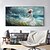 voordelige Schilderijen van mensen-handgeschilderd modern abstract canvas schilderij dame in het wit bij de zee kunst mooie vrouw portret schilderijen woondecoratie voor woonkamer geen lijst