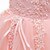 abordables Robes à Fleurs pour Filles-Robe de Demoiselle d&#039;Honneur Fille enfants Fille Robe de princesse Utilisation Mariage Soirée Elégant Magnifique Maille Couleur unie Sans Manches Col Ras du Cou Blanche Rose Claire 4 ans et +