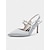 billiga Cocktail-kvinnliga slingbackklackar i satin med strass utsmyckningar – eleganta spetsiga skor för bröllop och högtidliga tillfällen