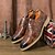 billiga Formell-brogue oxford skor för män med vintage texturerat konstläder | formell och avslappnad stil