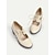 cheap Women&#039;s Oxfords-Women&#039;s Cream Lace-Up Oxford Shoes with Cut-Out Design and Chunky Sole – Vintage Casual Footwear for Everyday Wear