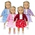 baratos Bonecas Reborn-2 pcs Roupas para Boneca Americana Presente para Roupas de Boneca de 18 polegadas e Acessórios Incluindo Casaco e Vestido (SEM BONECA) Presente de Natal