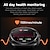 abordables Relojes inteligentes-iMosi ET492 Reloj inteligente 1.43 pulgada Smartwatch Reloj elegante Bluetooth ECG + PPG Monitoreo de temperatura Podómetro Compatible con Android iOS Mujer Hombre Llamadas con Manos Libres