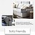 cheap Sofa Seat &amp; Armrest Cover-Recliner Narrow Linen Armrest Covers for Living Room Anti-Slip Sofa Arm Protector for Dogs, Cats, Pets Armchair Slipcover for Couch with 4 Pockets for TV Remote Control, Phone, Set of 2