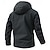 ieftine Fleece și jachete 3 în 1-Bărbați Jachetă Softshell Μπουφάν πεζοπορίας În aer liber Rezistent la Vânt Rezistent la Apă Jachetă de vânt Voiaj Gri Închis Negru Alb Albastru Gri Deschis