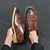 billiga Formell-brogue oxford skor för män med vintage texturerat konstläder | formell och avslappnad stil