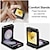 abordables Coques Samsung-téléphone Coque Pour Samsung Galaxy Z Flip 7 Z Flip 6 Z Flip 5 Z Flip 4 Z Flip 3 Coque Arrière avec Lanière Emplacement Carte Antichoc Rétro TPU faux cuir
