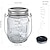 abordables Lumières de cordes solaires-1pc lanterne solaire guirlande lumineuse ornement de jardin lumières extérieures suspendues en verre bocal Mason lumières pour arbre table cour jardin patio pelouse décor