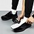 cheap Men&#039;s Sneakers-Men&#039;s Black Warm and Cozy Winter Sneakers with Fleece Lining - Ideal for Outdoor Activities