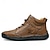 preiswerte Stiefeletten-lässige High-Top-Stiefel aus Kunstleder für Herren mit Nahtdetails, strapazierfähiger Sohle und Schnürdesign – perfekt für Outdoor-Abenteuer und Komfort im Alltag