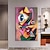 cheap Oil Paintings-Handpaint Pop Art Beautiful Modern Abstract Cubism People Portrait Paintings Canvas Painting Wall Art Home Decor No Frame