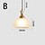 economico Luci a sospensione-lampada a sospensione moderna di metà secolo con paralume a forma di ciotola in vetro semplice, 85-265 V