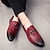 abordables Semi-formel-mocassins en similicuir à motif crocodile rouge pour hommes – chaussures à enfiler de luxe avec boucle en métal élégante pour une tenue formelle et professionnelle
