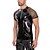 voordelige Glimmend-T-Shirt Huidskostuum Carnavalskostuum Voor heren Metallic Rits omhoog Kostuum voor Prestatie Club Paaldans Halloween Carnaval Volwassenen