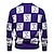 abordables Pull col rond-Homme Pull Pull en tricot A côtes Tricoter Normal Tricoté Plaid Col Ras du Cou Mode basique Noël Usage quotidien Vêtement Tenue Automne hiver Noir Rouge S M L