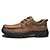 economico Slip-ons e mocassini da uomo-scarpe da trekking da uomo in similpelle in stile vintage con chiusura a lacci e suola robusta, comode e resistenti, perfette per le attività all&#039;aperto