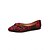 abordables Sandalias planas de mujer-Bailarinas de cuadros escoceses rojos para mujer: zapatos sin cordones con diseño festivo con nudos para uso casual y festivo