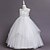 abordables Robes à Fleurs pour Filles-Robe de Demoiselle d&#039;Honneur Fille enfants Fille Robe de princesse Utilisation Mariage Soirée Elégant Magnifique Maille Couleur unie Sans Manches Col Ras du Cou Blanche Rose Claire 4 ans et +
