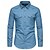 preiswerte Oxford-Hemden für Herren-Herren Hemd Oberhemd Knopfhemd Solide / einfarbig Hochzeit Täglich Dunkelblau Dunkelgray Hellhimmelblau Langarm Umlegekragen Frühling &amp; Herbst Bekleidung Mode