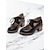 cheap Women&#039;s Oxfords-Women&#039;s Cream Lace-Up Oxford Shoes with Cut-Out Design and Chunky Sole – Vintage Casual Footwear for Everyday Wear