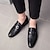 abordables Semi-formel-mocassins en similicuir à motif crocodile rouge pour hommes – chaussures à enfiler de luxe avec boucle en métal élégante pour une tenue formelle et professionnelle
