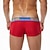 billige Komfortable herreunderbukser-Herre 1 stk Boksershorts Boxershorts Patchwork Nylon Åndbart Blød Bekvem Bogstaver Alm. taljede Sort Hvid
