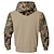 abordables Sudaderas de Caza-Hombre camuflaje Venados Vellón Sudaderas Moda Étnico Manga Larga Con Capucha Fiesta Caza Negro Blanco Correa Otoño Invierno Diseñador