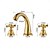 preiswerte Waschbeckenarmaturen-Wasserhahn mit Öl eingeriebener Bronze, weit verbreitet, Waschbeckenhahn, Waschtischmischer, Zulaufschlauch, Kreuzgriff, 2 Griffe, 3 Löcher