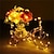 abordables Alimentación por batería-Elegantes luces de hadas de alambre de cobre LED para recepción de bodas, fiestas, 10 piezas, luces de cadena navideñas a batería para dormitorio, jardín, boda&amp;amp;Decoración de fiesta 1-10m