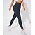 preiswerte Yoga Leggings &amp; Strumpfhosen-Damen Yogahose Yoga-Leggings 3 Packungen Hohe Taille Yoga Fitnesstraining Pilates Strumpfhosen Schwarz + Dunkelgrau + Rosa Schwarz + Dunkelgrau + Champagner dunkelgrau+blau+schwarz Spandex Herbst
