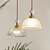 economico Luci a sospensione-lampada a sospensione moderna di metà secolo con paralume a forma di ciotola in vetro semplice, 85-265 V