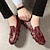 cheap Loafers-Men's Burgundy Crocodile Pattern Loafers with Tassel Detail and Non-Slip Sole - Luxury Slip-On Shoes for Casual and Formal Wear