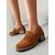economico Slip-ons e mocassini da donna-mocassini da donna in pelle scamosciata nera con suola spessa - suola robusta con tacco a blocco per un uso casual e quotidiano