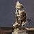 preiswerte Wandskulpturen-Denkerstatue – Schweigen ist Gold, modernes Dekor, kreative abstrakte Kunstfigur, Skulpturen aus Kunstharz, Dekoration für Zimmer, Zuhause, Arbeitszimmer, Büro, für Männer, Schreibtisch-Ornament
