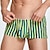economico Boxer da uomo-Per uomo 1 pc Boxer Vita elastica 50% cotone Traspirante Morbido Comodo A quadri Color Block A vita bassa Bianco Giallo