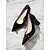 abordables Semiformal-Zapatos de tacón de bloque con punta puntiaguda de charol sintético verde brillante: elegantes zapatos formales para mujer
