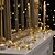 economico Striscie luci a batteria-elegante festa di ricevimento di nozze ghirlanda di foglie dorate luci a stringa 2m 20led 5m 50led luci fatate a batteria per natale casa san valentino compleanno matrimonio festa decorazione