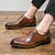 billige Formel-klassiske brune oxford-sko til mænd med brogue-detaljer - elegant formelt fodtøj til forretning og begivenheder
