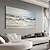 baratos Pinturas de Paisagens-Mintura artesanal mar onda paisagem pinturas a óleo sobre tela arte de parede decoração moderna imagem abstrata para decoração de casa rolou sem moldura pintura não esticada