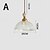 economico Luci a sospensione-lampada a sospensione moderna di metà secolo con paralume a forma di ciotola in vetro semplice, 85-265 V