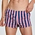 abordables Bóxer de hombre-Hombre 1 pc Boxer Boxers Cintura elástica 100% Algodón Transpirable Suave Cómodo Raya Tiro Medio Blanco Amarillo