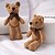 voordelige Knuffels &amp; Pluchen dieren-10 stuks 15 cm/5,9 inch beer knuffels schattige jurk sleutel hanger poppen cadeaus verjaardag bruiloft feest decoratie paascadeau kerstmis halloween cadeau (5 kleuren)