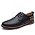economico Semi-formale-scarpe casual da uomo in similpelle oxford blu navy con design allacciato, comode ed eleganti per l&#039;uso quotidiano