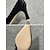 abordables Semiformal-Zapatos de tacón de bloque con punta puntiaguda de charol sintético verde brillante: elegantes zapatos formales para mujer