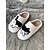 billiga Inneskor och flip-flops till damer-kvinnors mysiga taxbroderade tofflor – varma fleecefodrade inomhusskor för hundälskare