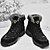 baratos Inverno e botas de neve-Homens Botas Botas de Neve Botas de caminhada Botas de inverno Forro de Lã Camurça Náilon Confortável Antiderrapante Com Cadarço Preto Cinzento