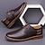 economico Semi-formale-scarpe casual da uomo in similpelle oxford blu navy con design allacciato, comode ed eleganti per l&#039;uso quotidiano