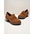 economico Slip-ons e mocassini da donna-mocassini da donna in pelle scamosciata nera con suola spessa - suola robusta con tacco a blocco per un uso casual e quotidiano