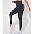preiswerte Yoga Leggings &amp; Strumpfhosen-Damen Yogahose Yoga-Leggings 3 Packungen Hohe Taille Yoga Fitnesstraining Pilates Strumpfhosen Schwarz + Dunkelgrau + Rosa Schwarz + Dunkelgrau + Champagner dunkelgrau+blau+schwarz Spandex Herbst